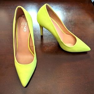Bright Yellow Women's Mix # 6 Heel Pumps